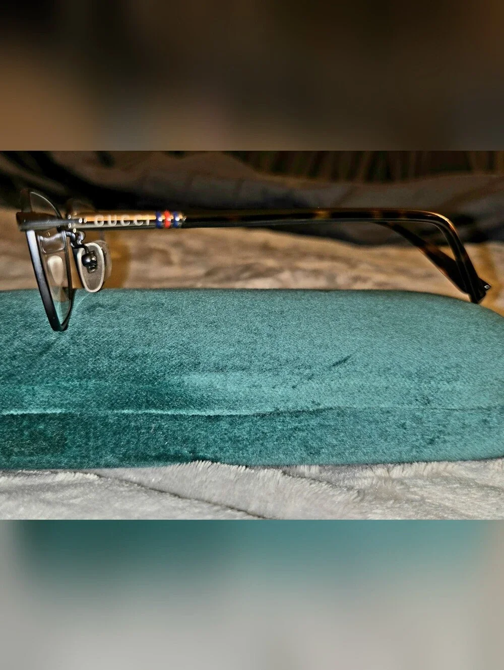 Gucci TITANIUM GG0612OJ 003 Eyeglasses - Blue Havana Frame